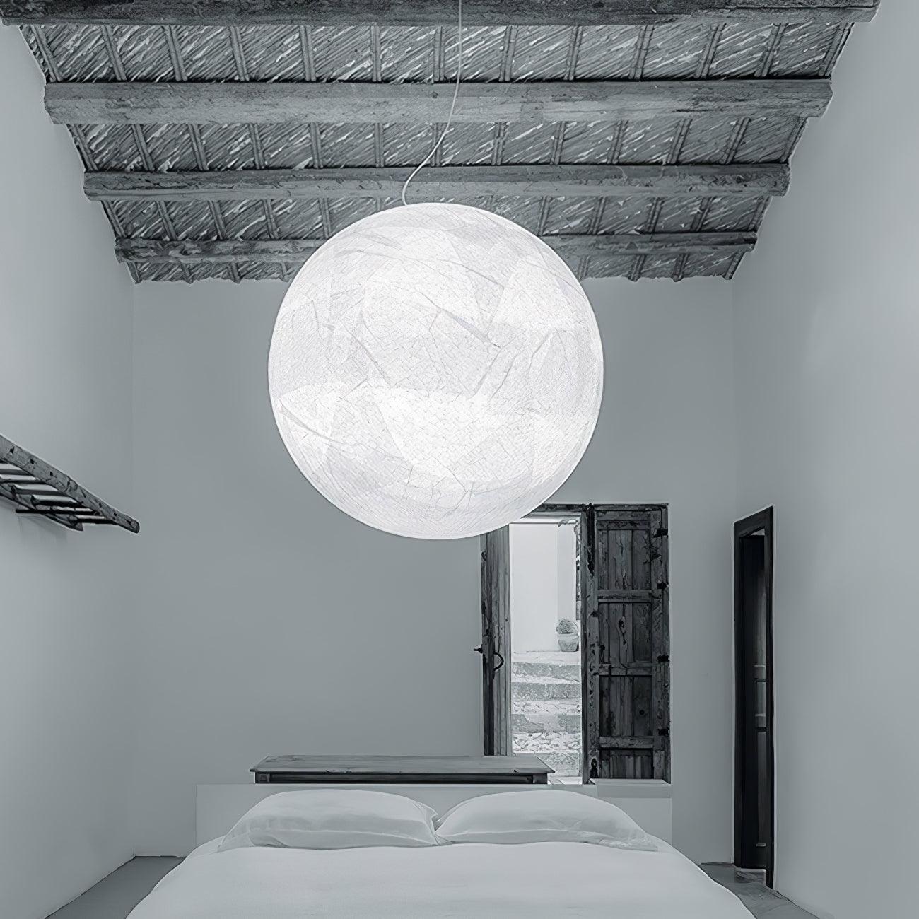 Globe Minimalistische Seiden-Pendelleuchte-Letslighting