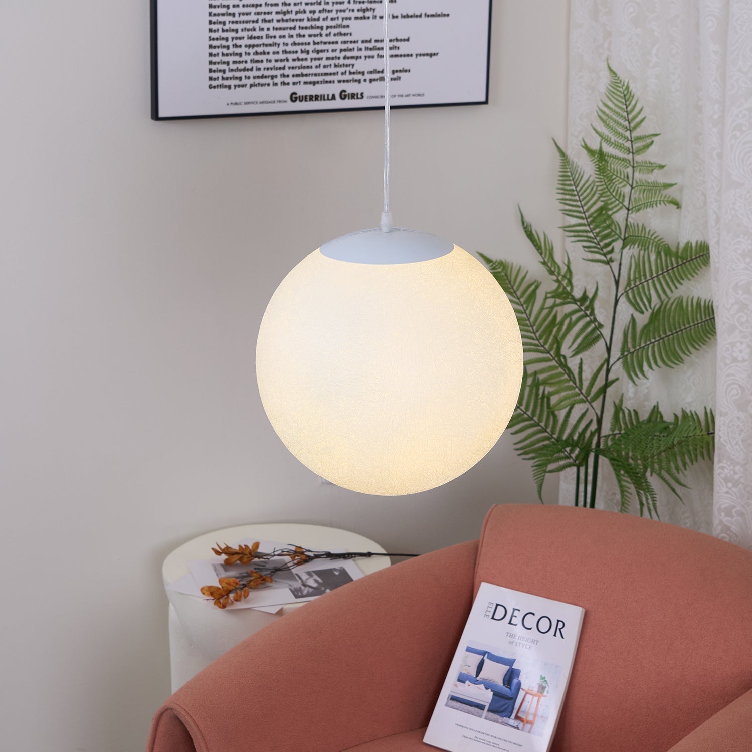 Lustra Pendelleuchte Mondförmiges Harz-Letslighting