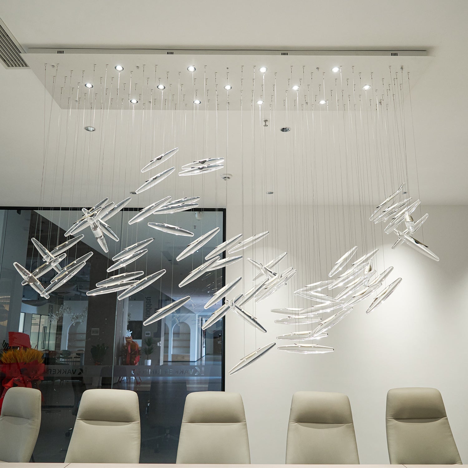 Moonlight Whispers Chandelier - Blowlighting