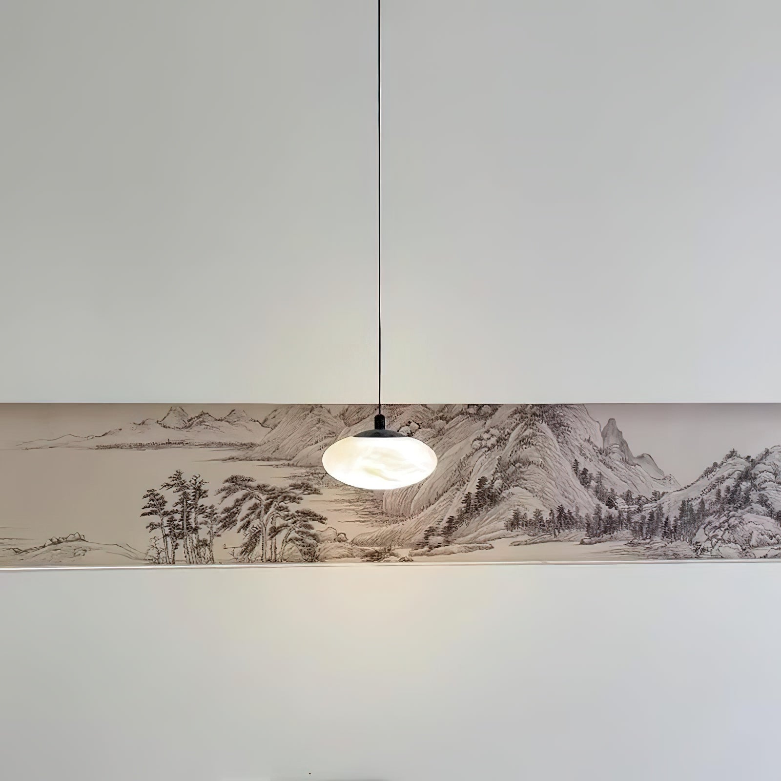 Cuthean Modern Minimalist Brass Alabaster Pendant Lamp - Letslighting
