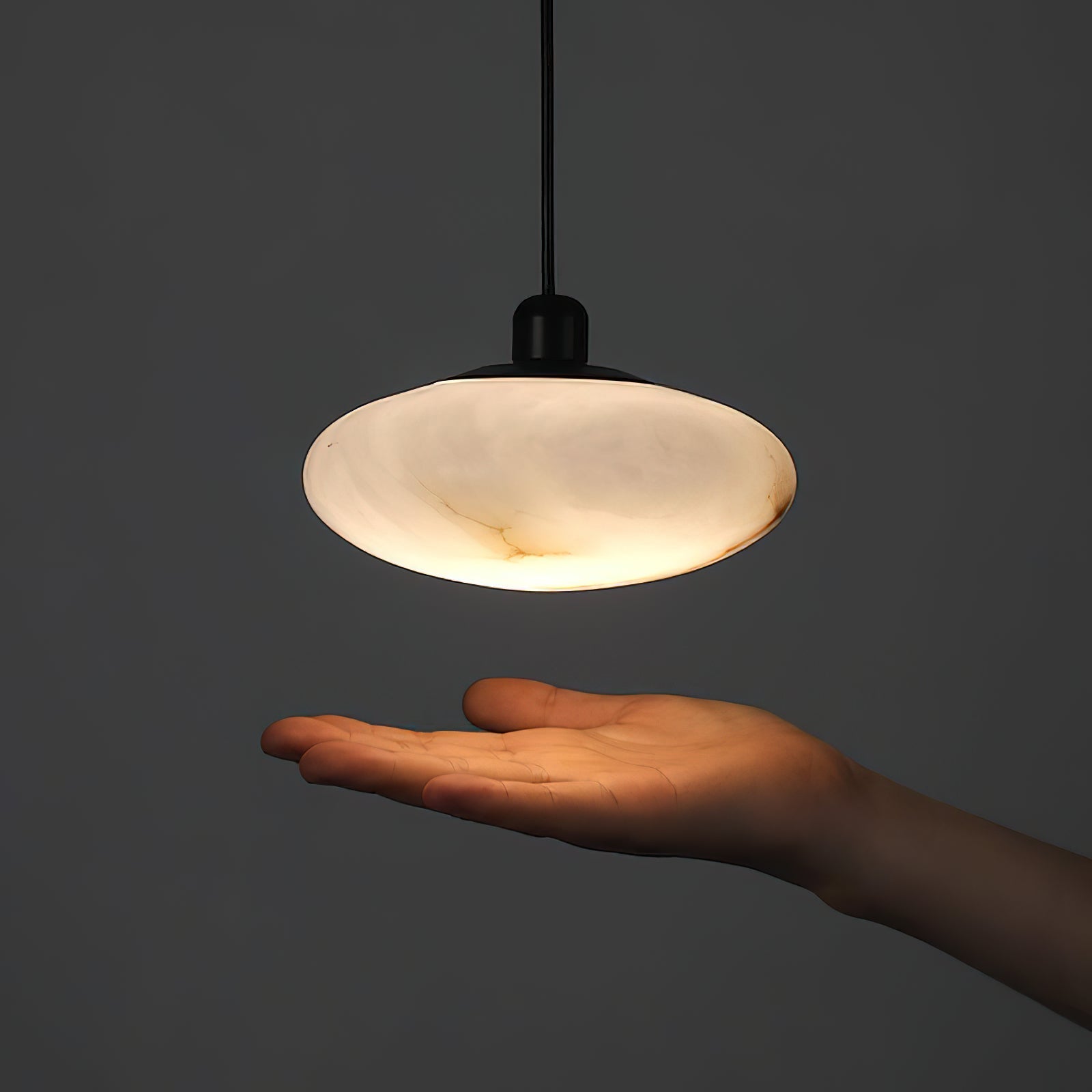 Cuthean Modern Minimalist Brass Alabaster Pendant Lamp - Letslighting