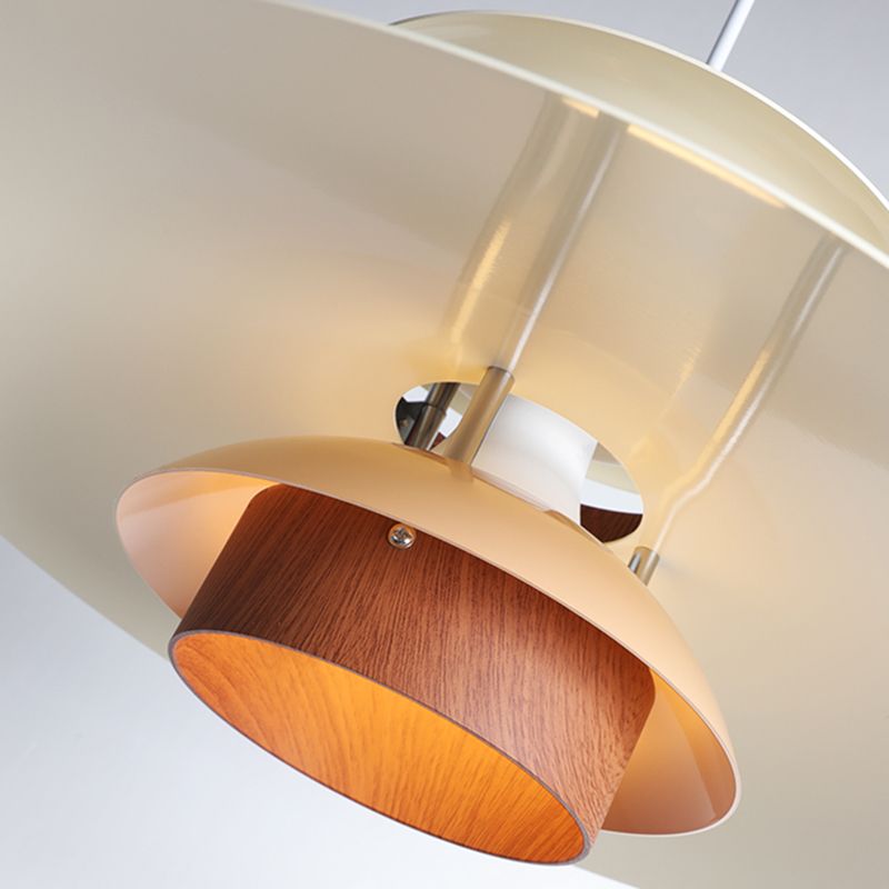 Valentina Design LED Pendelleuchte Weiß Schlafzimmer/Wohnzimmer/Küche Metall