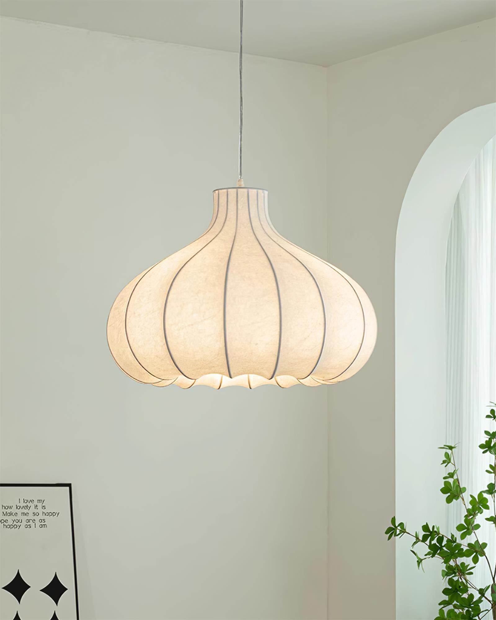 Zinnia Vintage Stoff Pendelleuchte Leuchte-Letslighting
