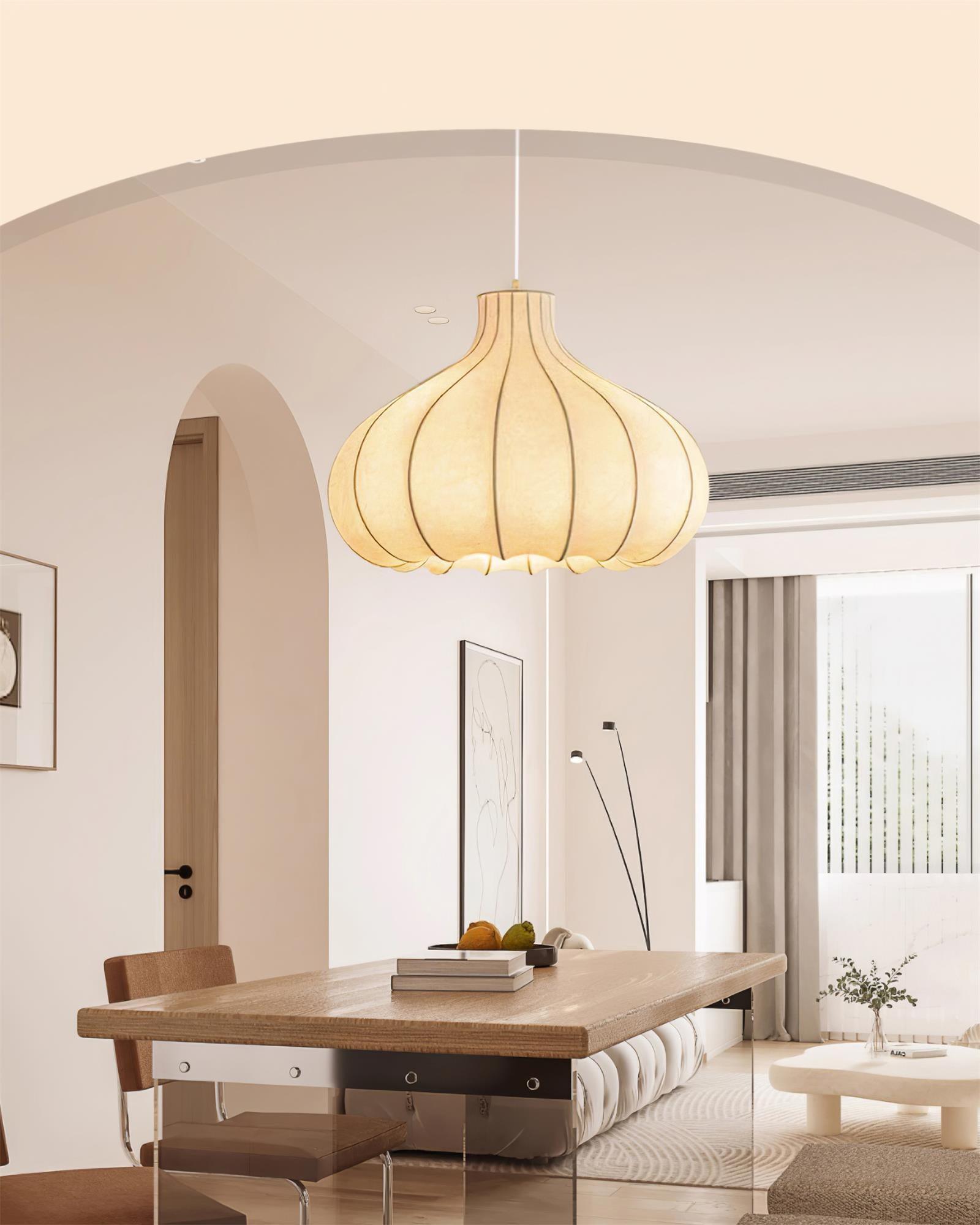 Pendelleuchte Gefalteter Seidenschirm Zeitgenössisch-Letslighting
