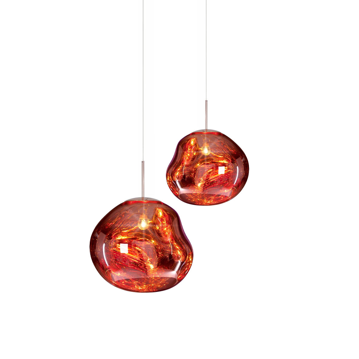 Solara Pendant Lamp Blown Glass Irregular Cluster Sculptural - Letslighting