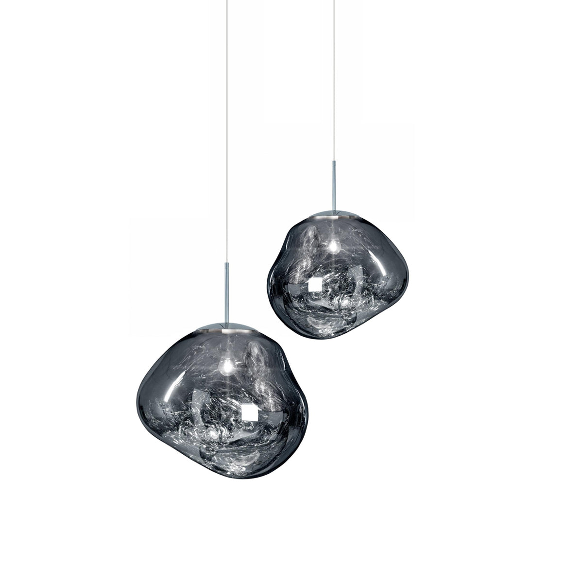 Solara Pendant Lamp Blown Glass Irregular Cluster Sculptural - Letslighting