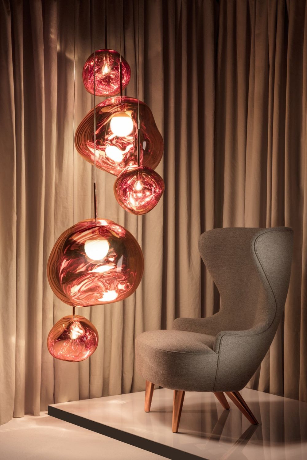 Solara Pendant Lamp Blown Glass Irregular Cluster Sculptural - Letslighting