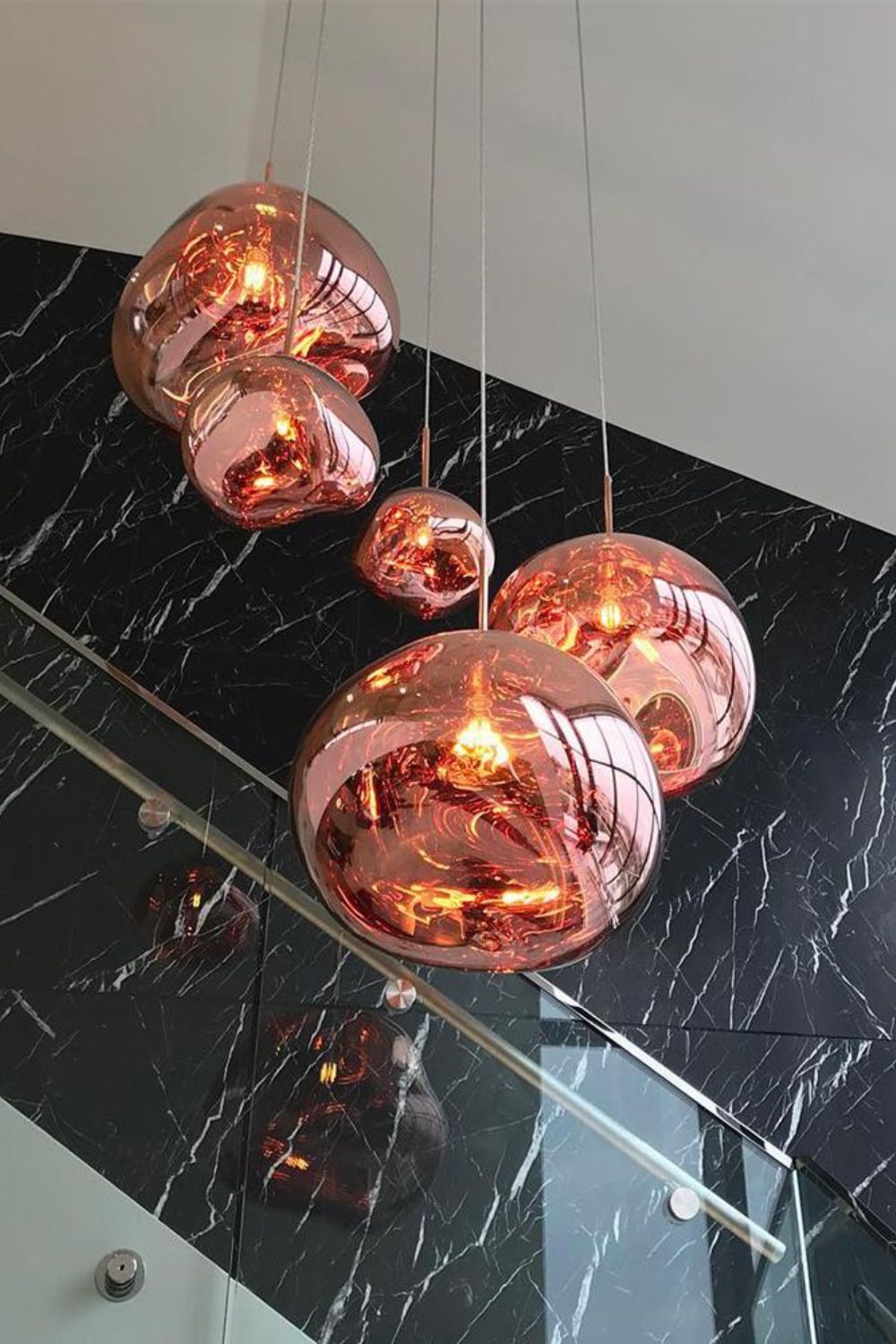Solara Pendant Lamp Blown Glass Irregular Cluster Sculptural - Letslighting