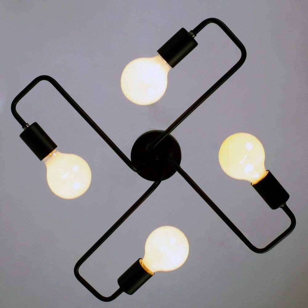 Silva Vintage LED Deckenleuchte Industriestil Wohnzimmer Metall 5 Farben