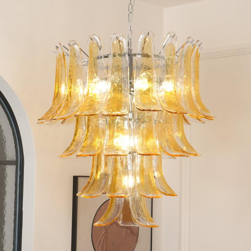Orshaan Postmodern Luxury Metal Glass Chandelier - Letslighting
