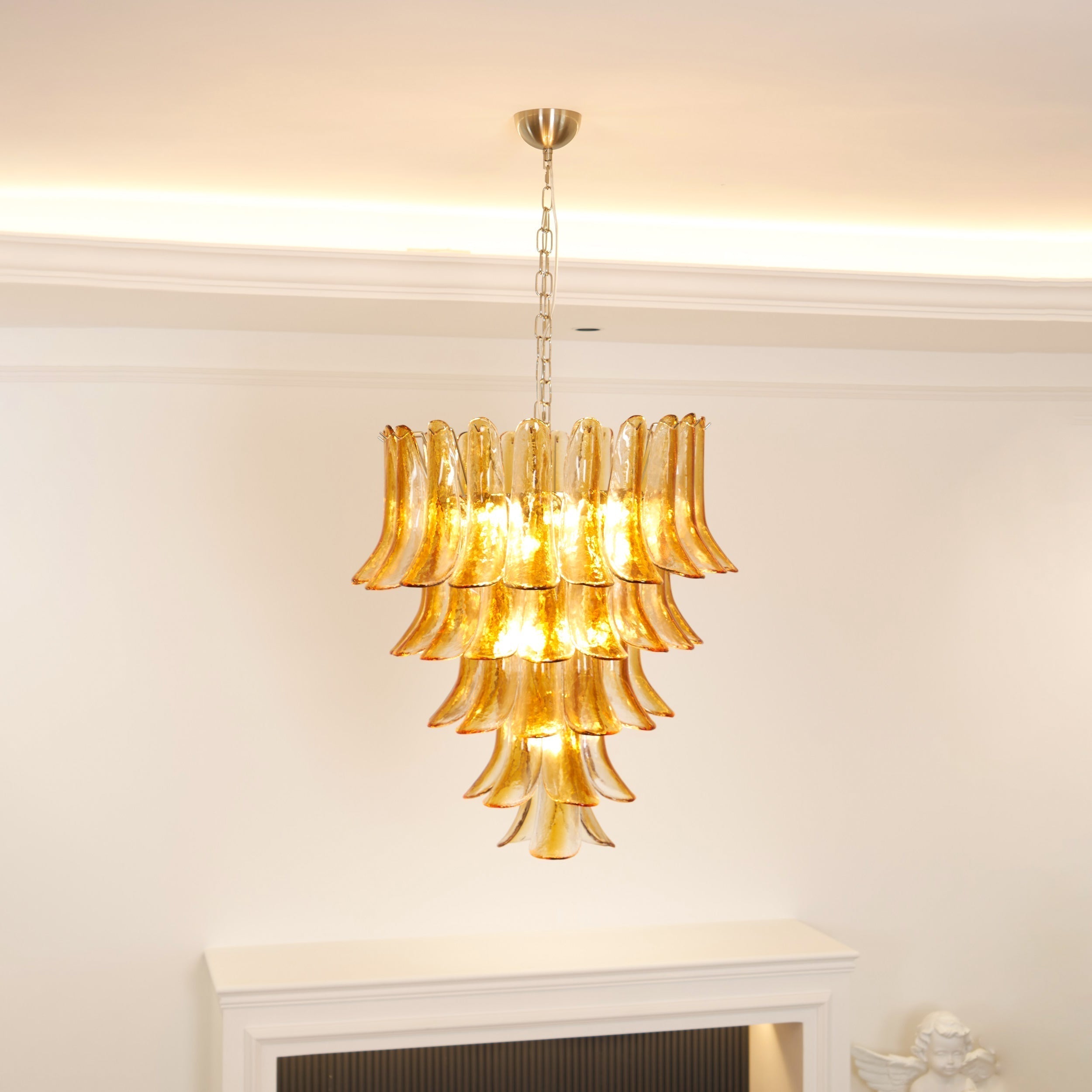Orshaan Postmodern Luxury Metal Glass Chandelier - Letslighting