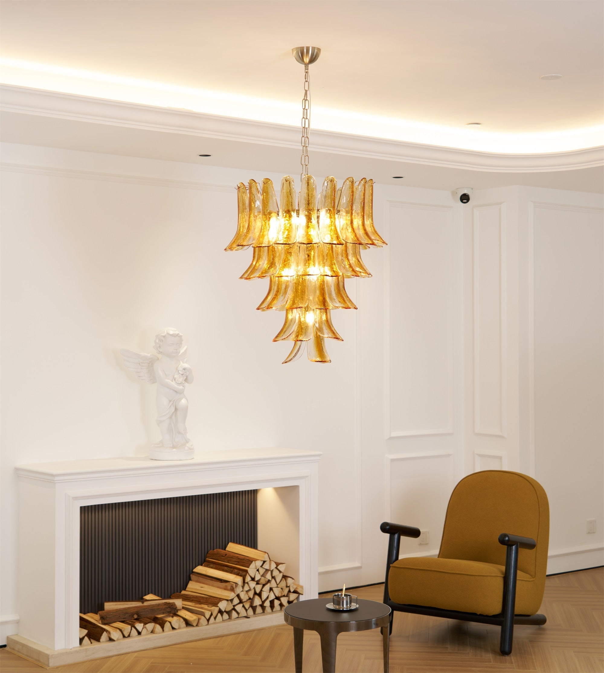 Orshaan Postmodern Luxury Metal Glass Chandelier - Letslighting