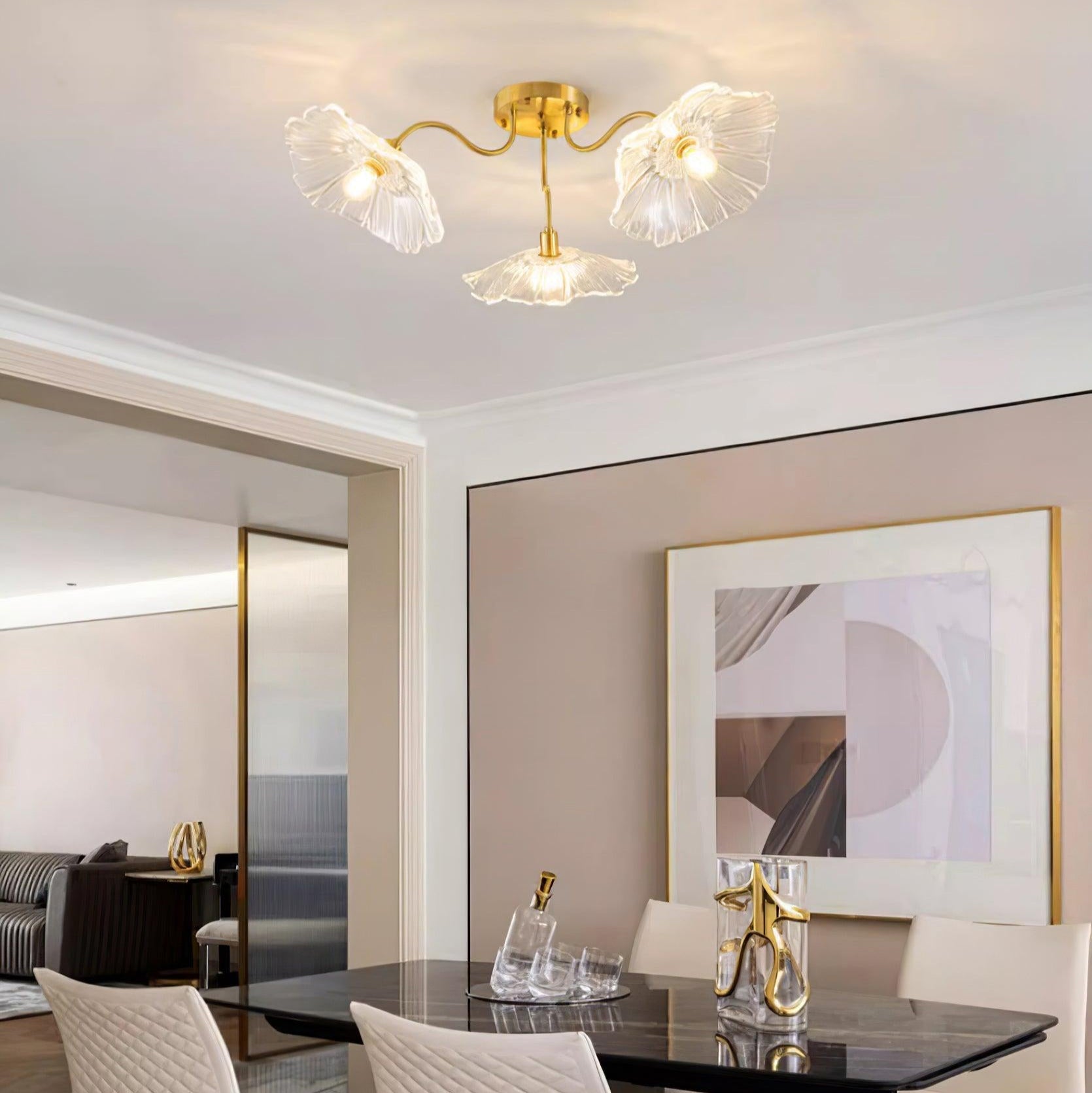 Ryne Deckenleuchte Glas