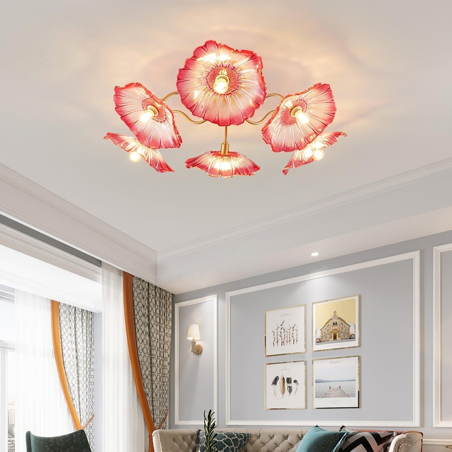 Ryne Deckenleuchte Glas