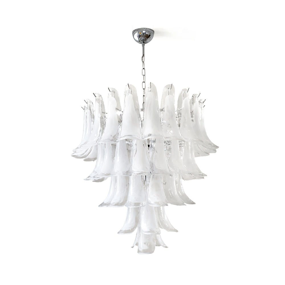 Aurora Chandelier Murano Glass Petals Vintage - Blowlighting