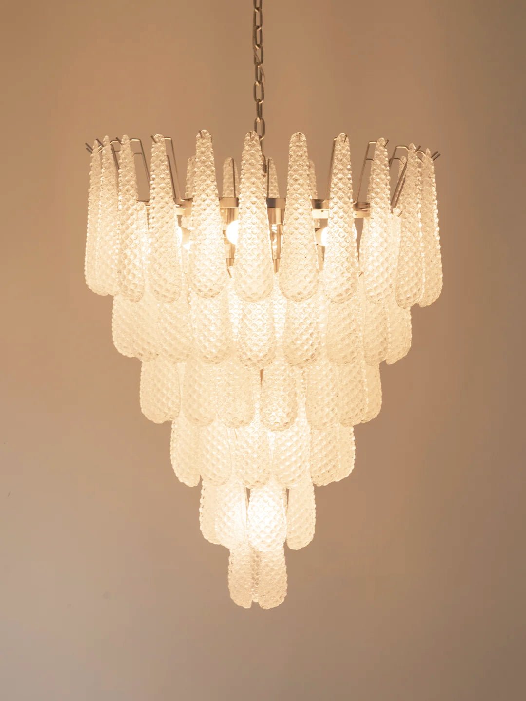 Aurora Chandelier Pinecone Murano Glass Textured Luxury - Neutralighting