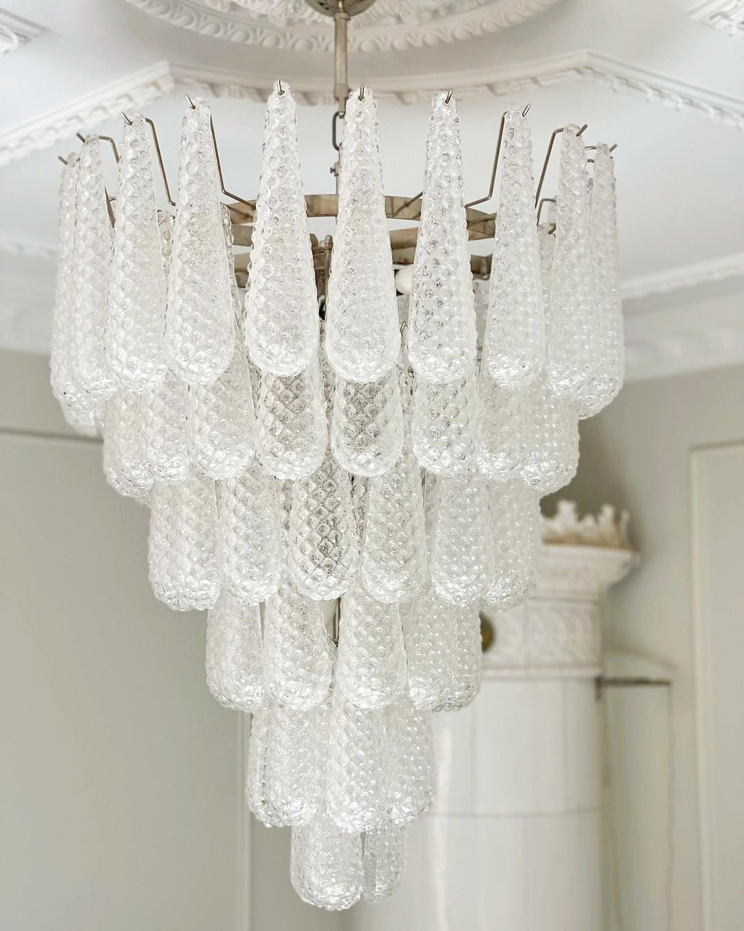 Aurora Chandelier Pinecone Murano Glass Textured Luxury - Neutralighting