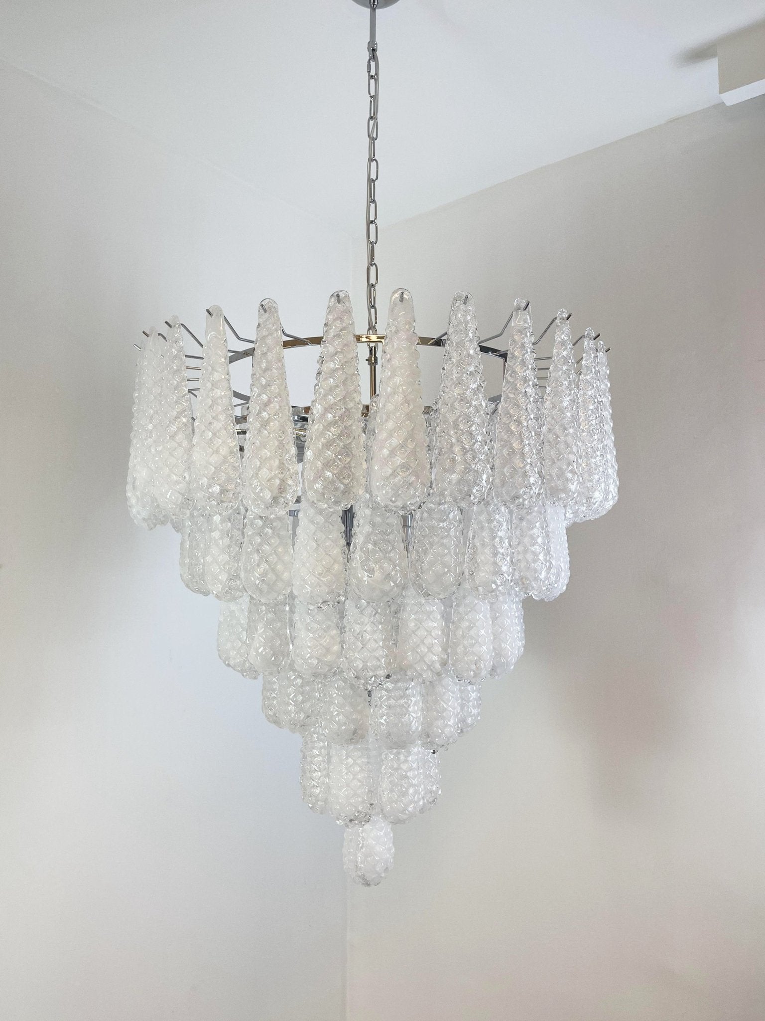 Aurora Chandelier Pinecone Murano Glass Textured Luxury - Neutralighting