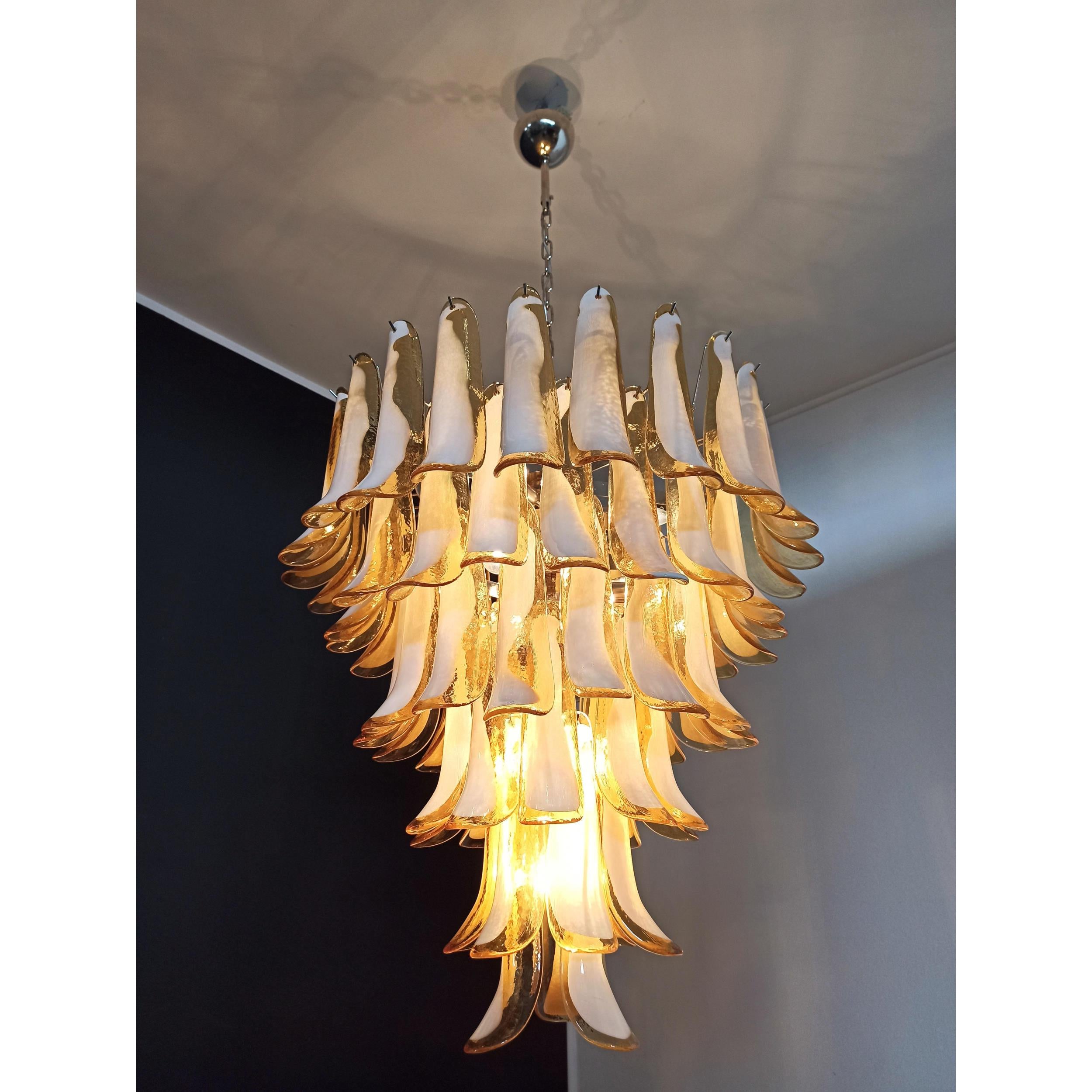 Alsorisra Postmodern Luxury Petal Glass Chandelier - Letslighting