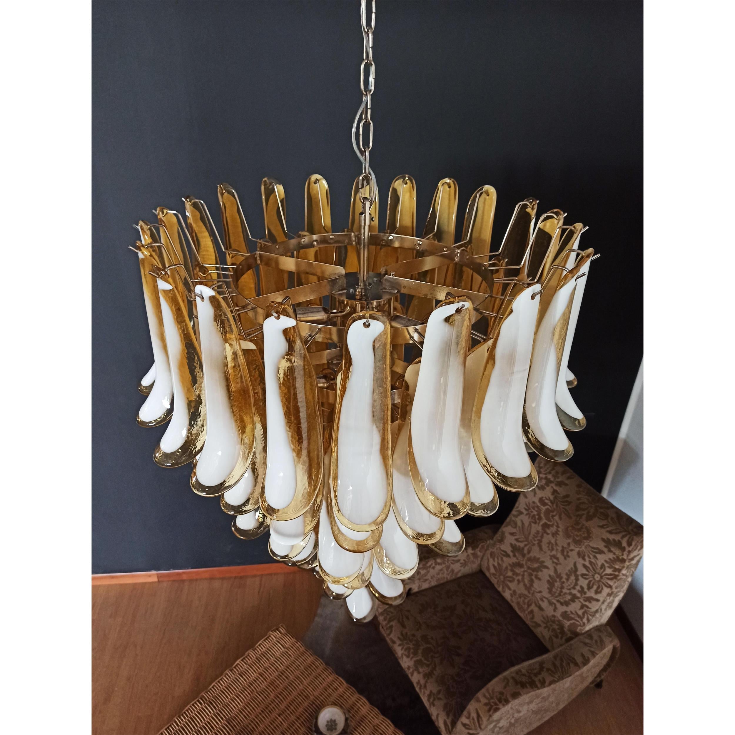 Alsorisra Postmodern Luxury Petal Glass Chandelier - Letslighting