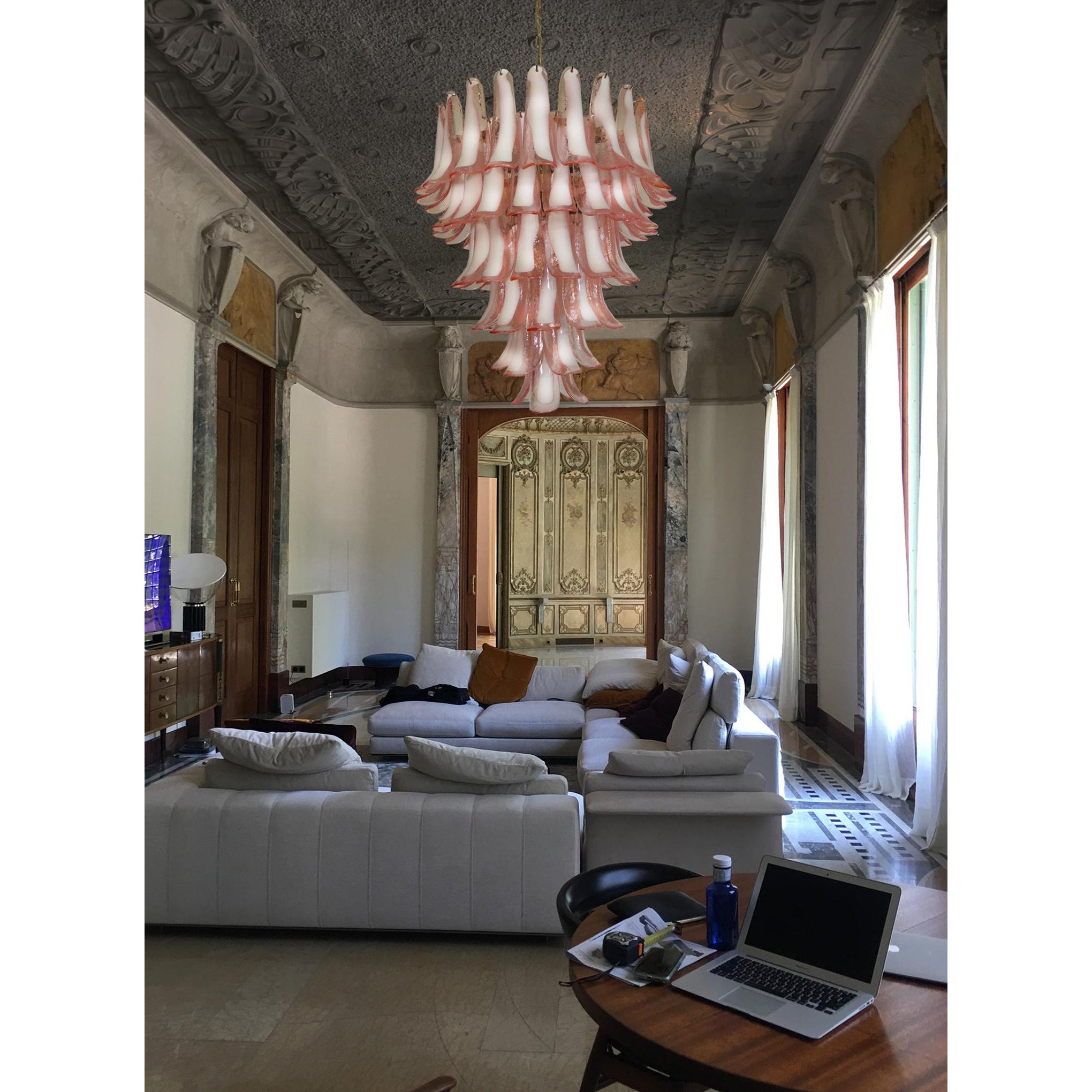 Alsorisra Postmodern Luxury Petal Glass Chandelier - Letslighting