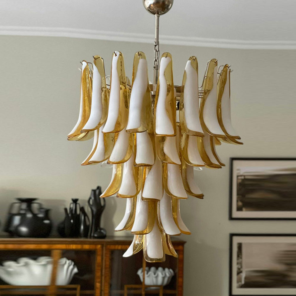 Alsorisra Postmodern Luxury Petal Glass Chandelier - Letslighting