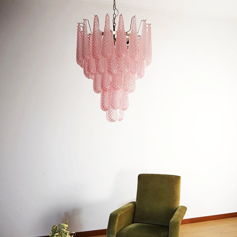 Aurora Chandelier Pink Dewdrop Cascading Romantic - Neutralighting