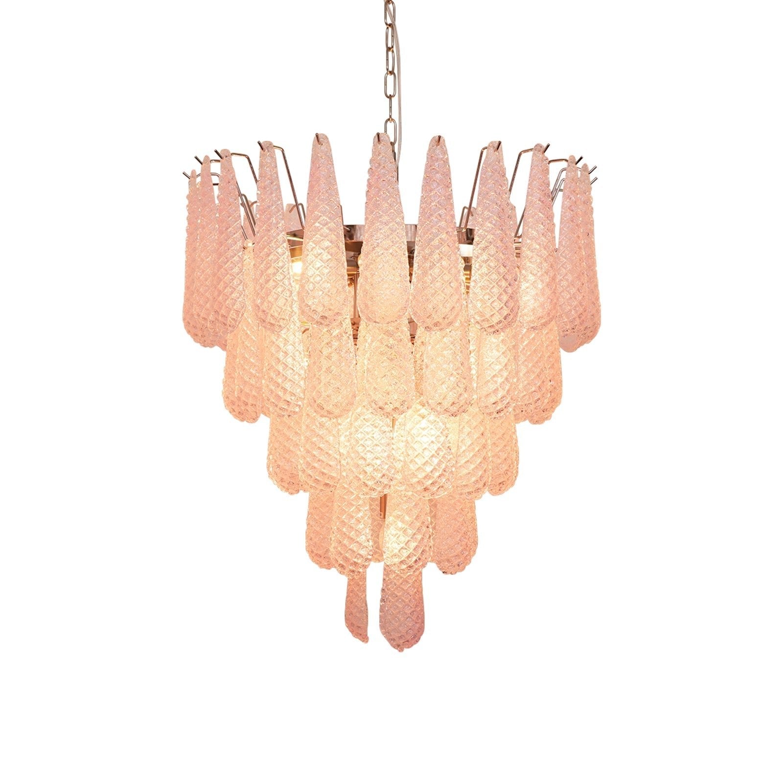 Aurora Chandelier Pink Dewdrop Cascading Romantic - Neutralighting