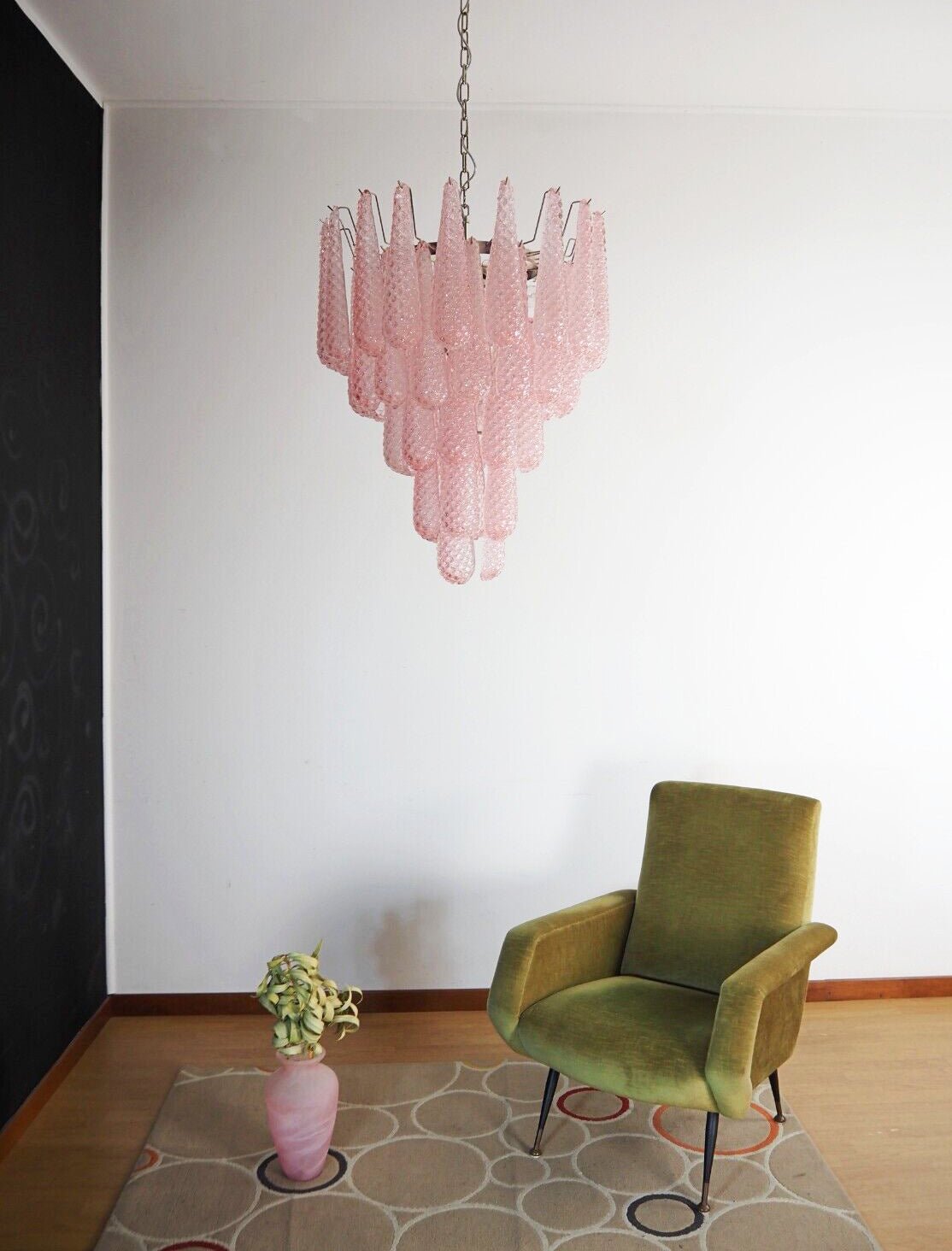 Aurora Chandelier Pink Dewdrop Cascading Romantic - Neutralighting