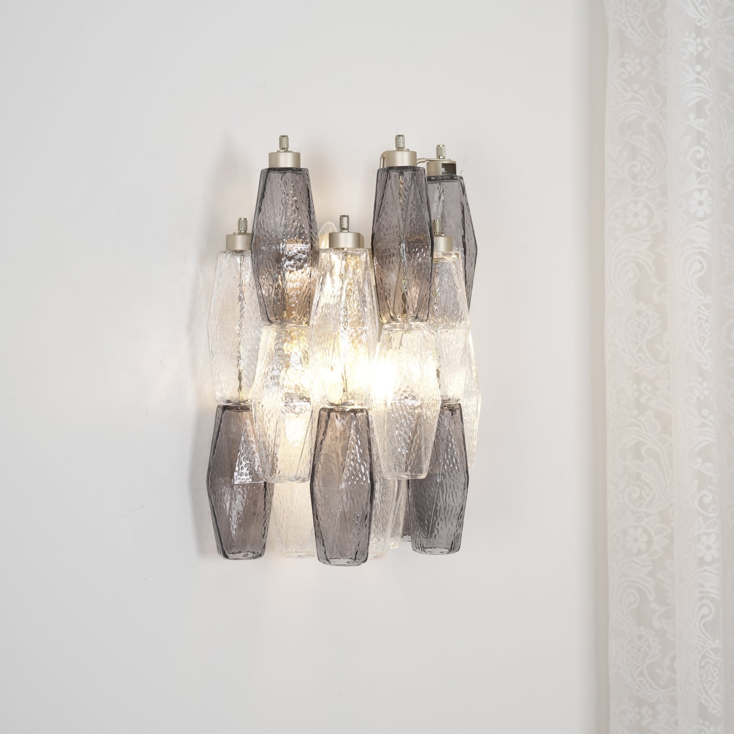 Aurora Wall Lamp Rhombus Glass Tiered - Neutralighting