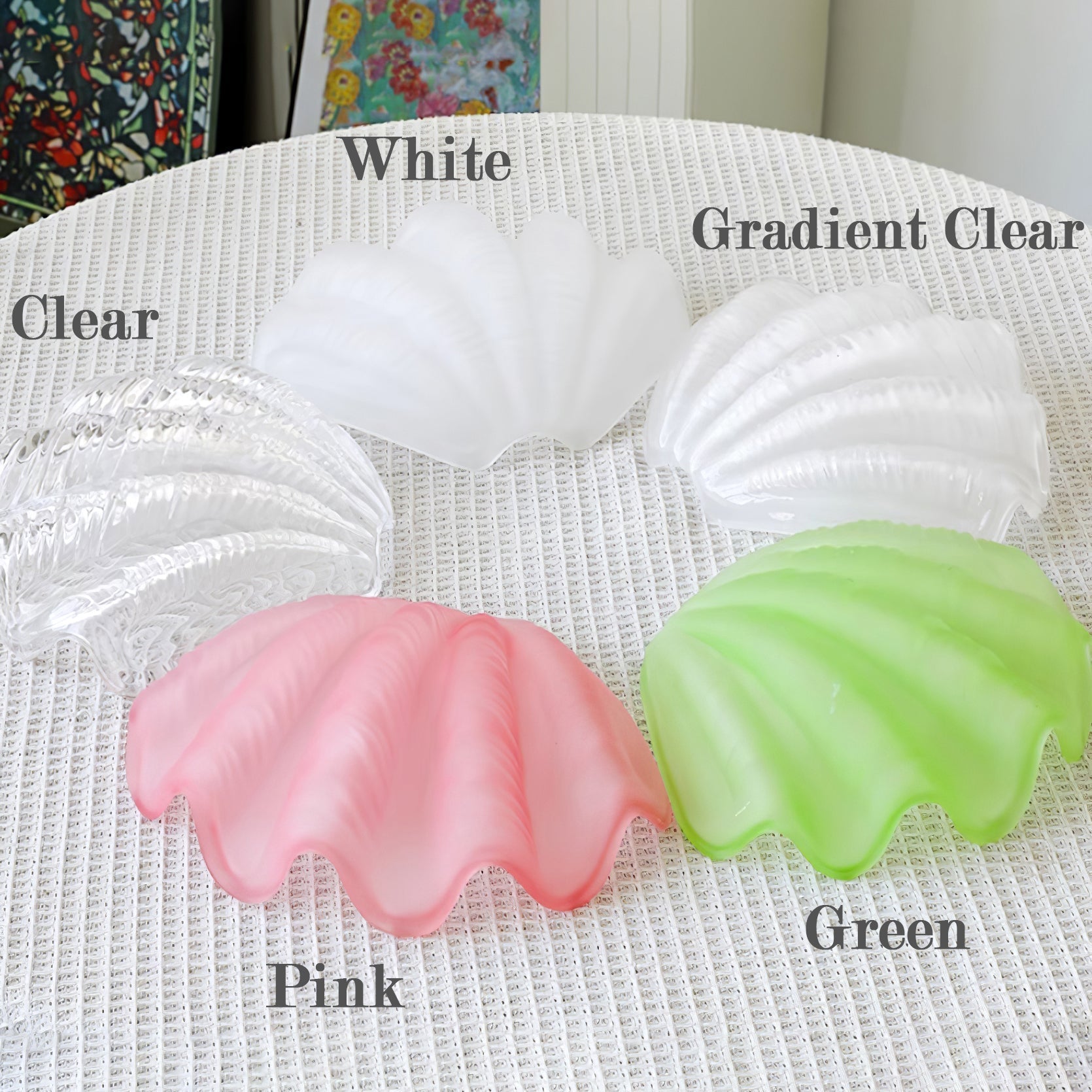 Pendant Lamp Pink Murano Shell with Brass Baroque - Letslighting