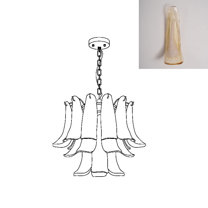 Moirai Kronleuchter aus Murano-Glas