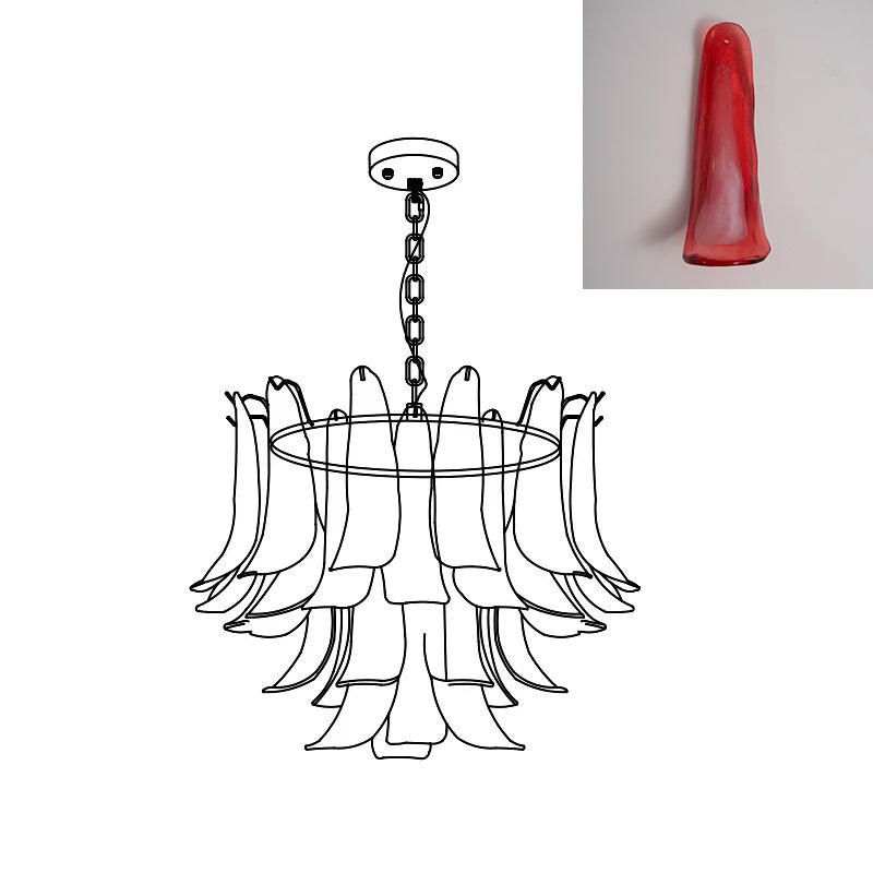 Moirai Kronleuchter aus Murano-Glas