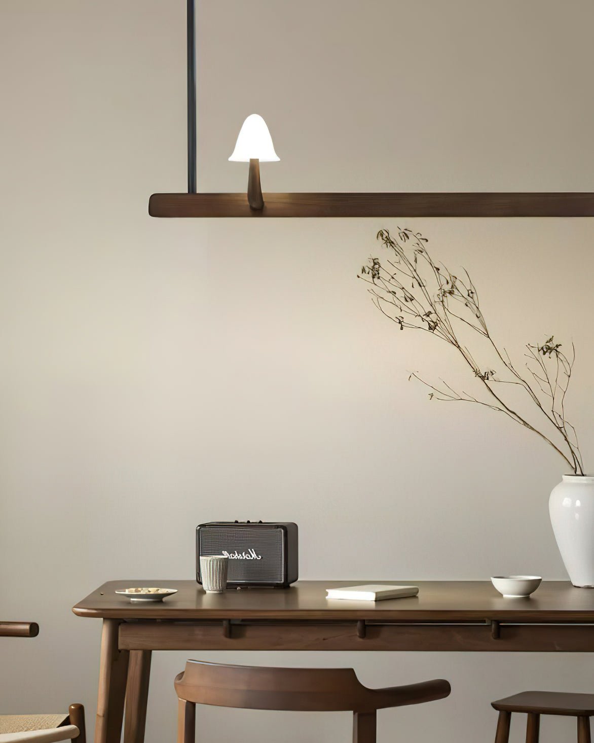 Lustra Kronleuchter Pilz Holz Minimalistisch Modern-Letslighting