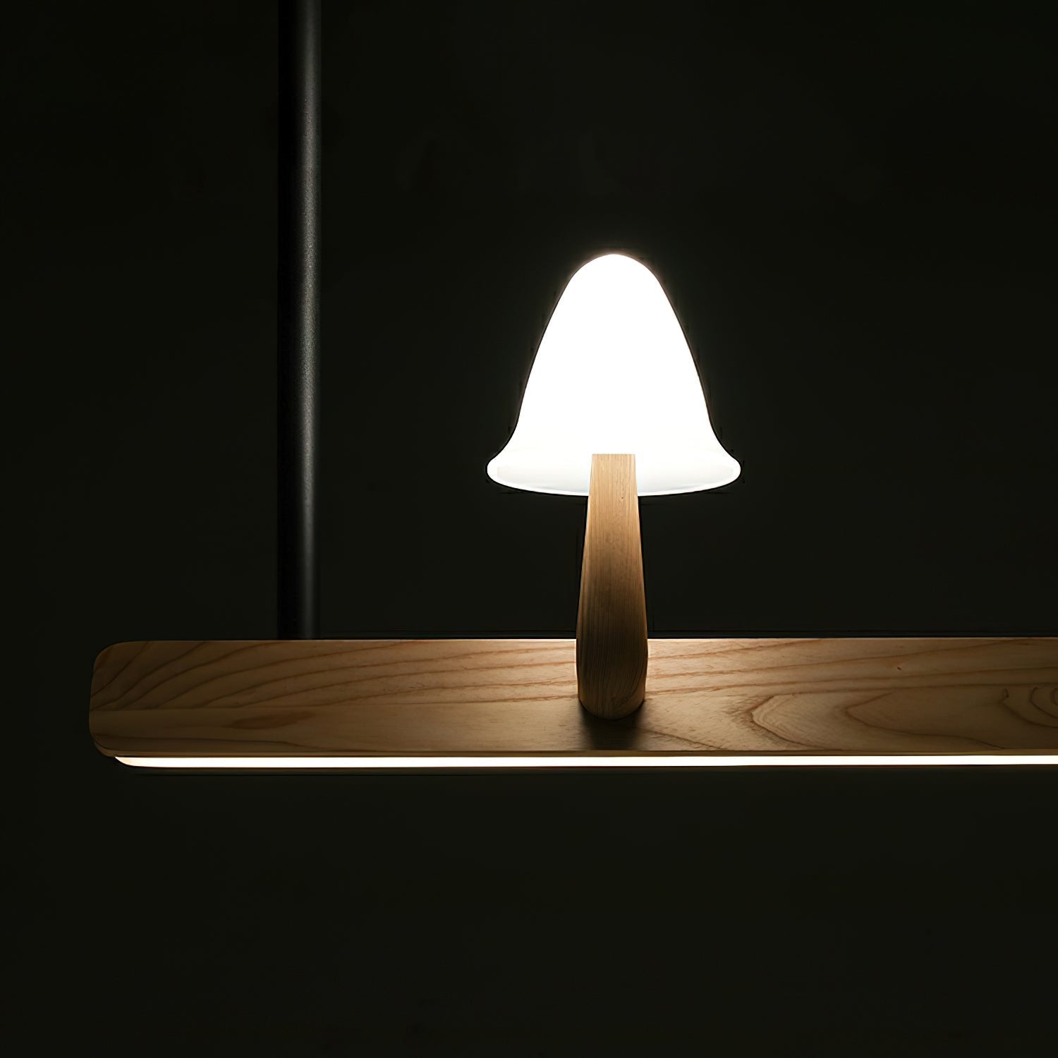 Lustra Kronleuchter Pilz Holz Minimalistisch Modern-Letslighting