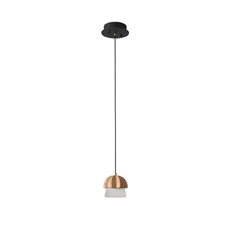 Lustra Pendelleuchte Pilz Cluster Holz Glas-Letslighting
