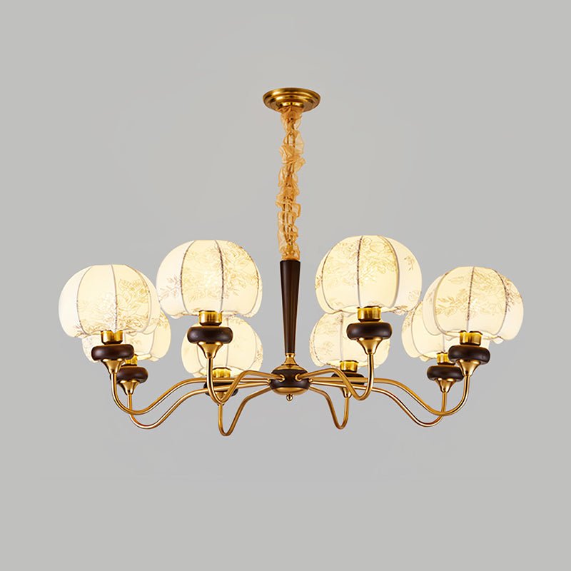 Orchid Vintage Stoff-Kronleuchter-Letslighting