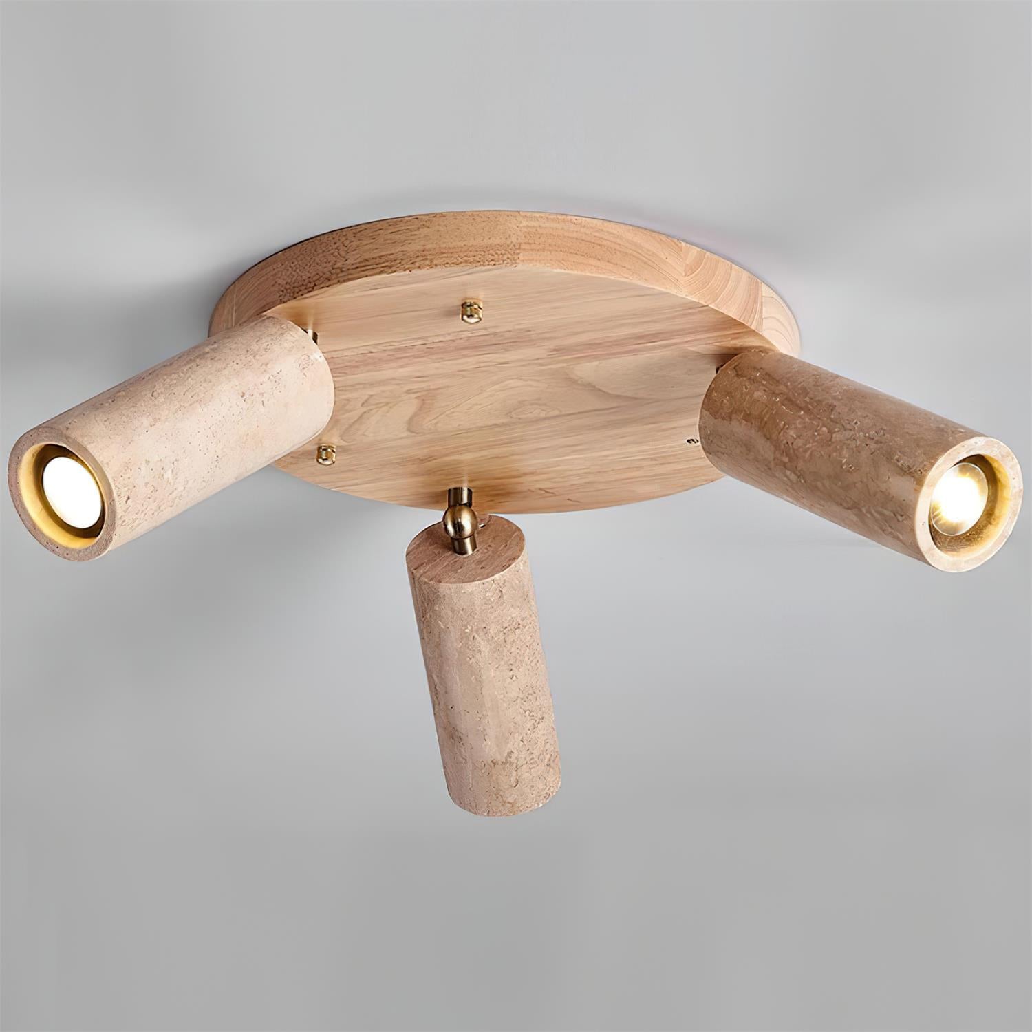 Ritta Travertine Ceiling Light 3-Head Spotlight - Letslighting