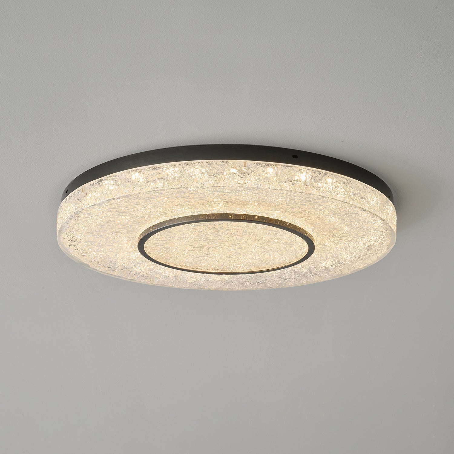 Lustra Deckenleuchte Mysterious Circle Messingharz-Letslighting