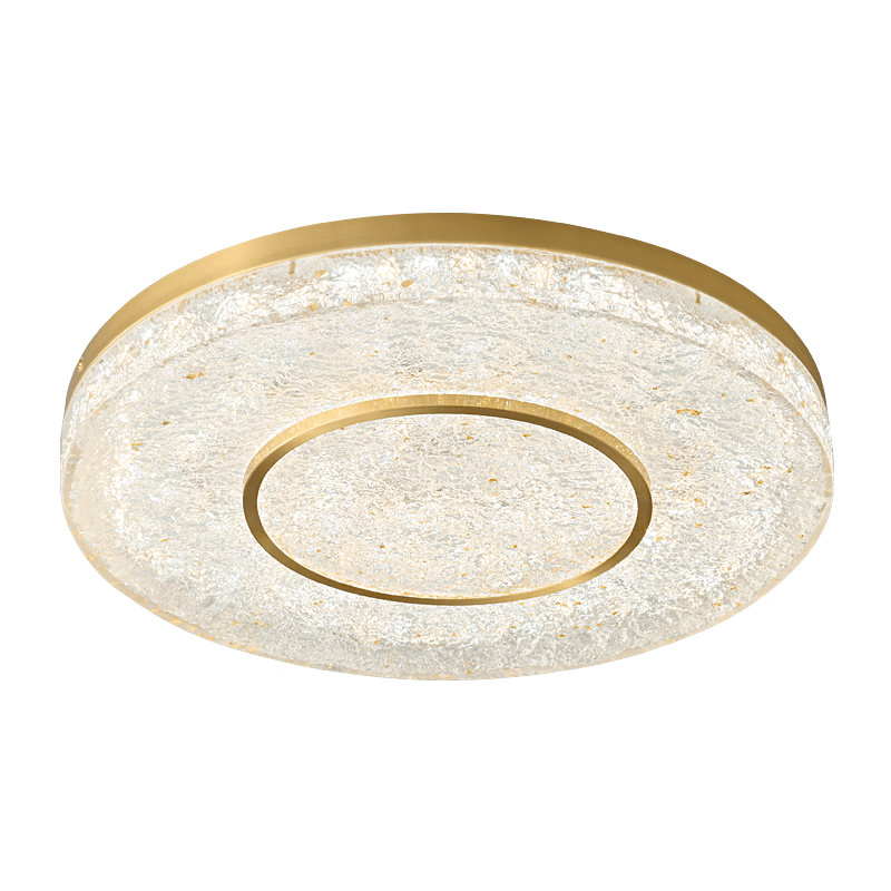 Lustra Deckenleuchte Mysterious Circle Messingharz-Letslighting