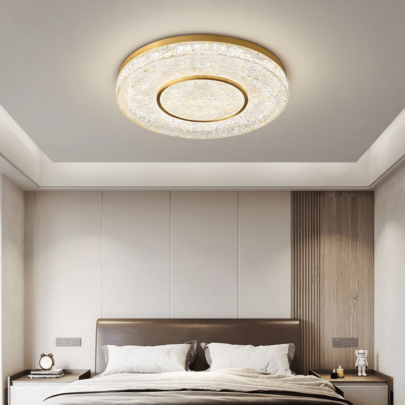Lustra Deckenleuchte Mysterious Circle Messingharz-Letslighting