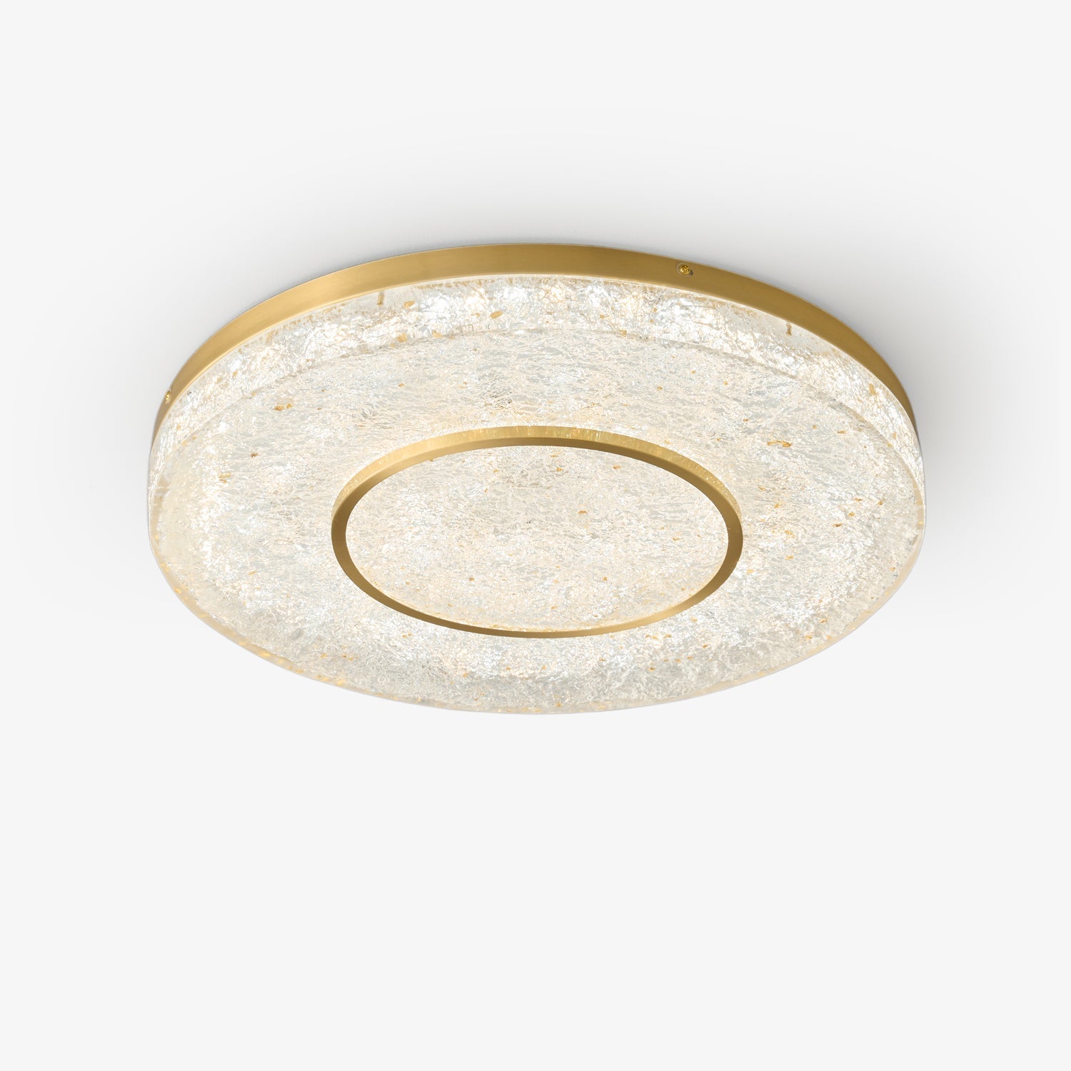 Lustra Deckenleuchte Mysterious Circle Messingharz-Letslighting