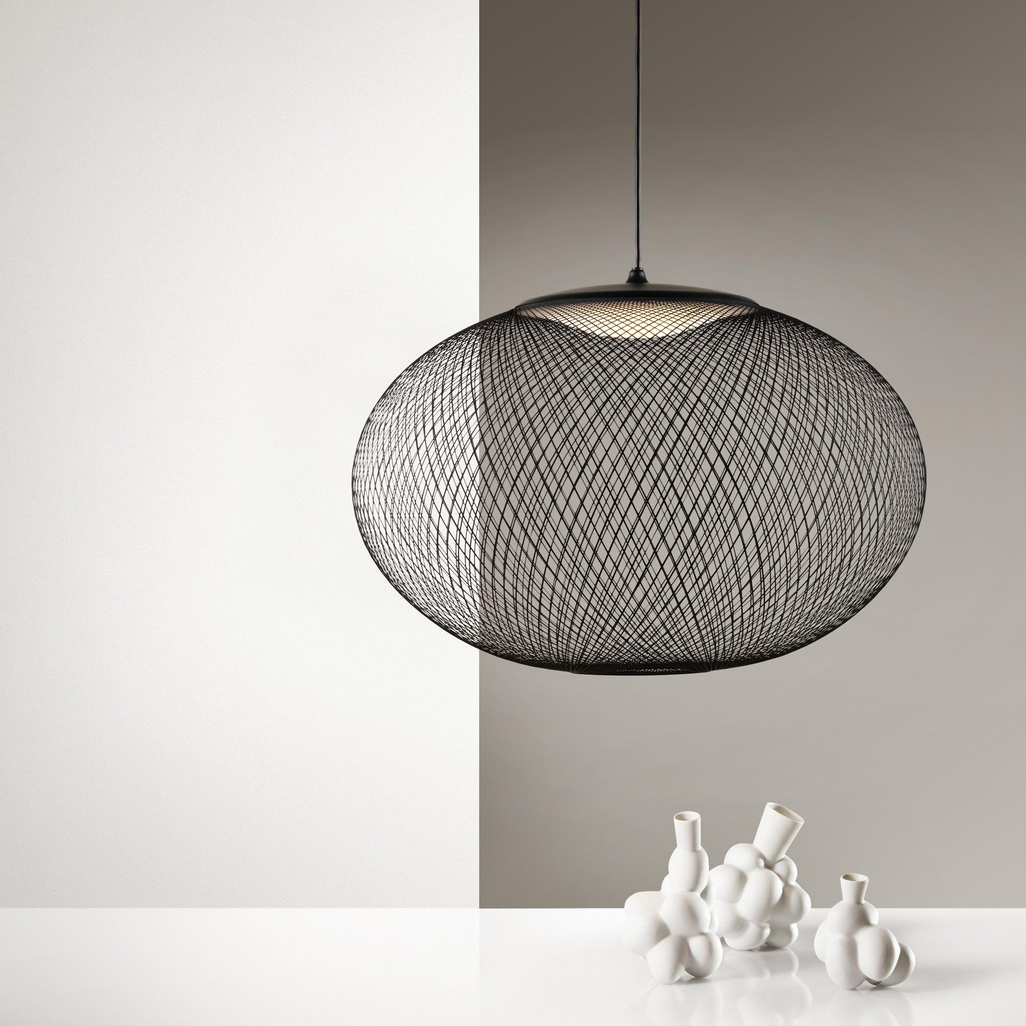 Lustra Pendelleuchte lic Netz Schwarz-Letslighting