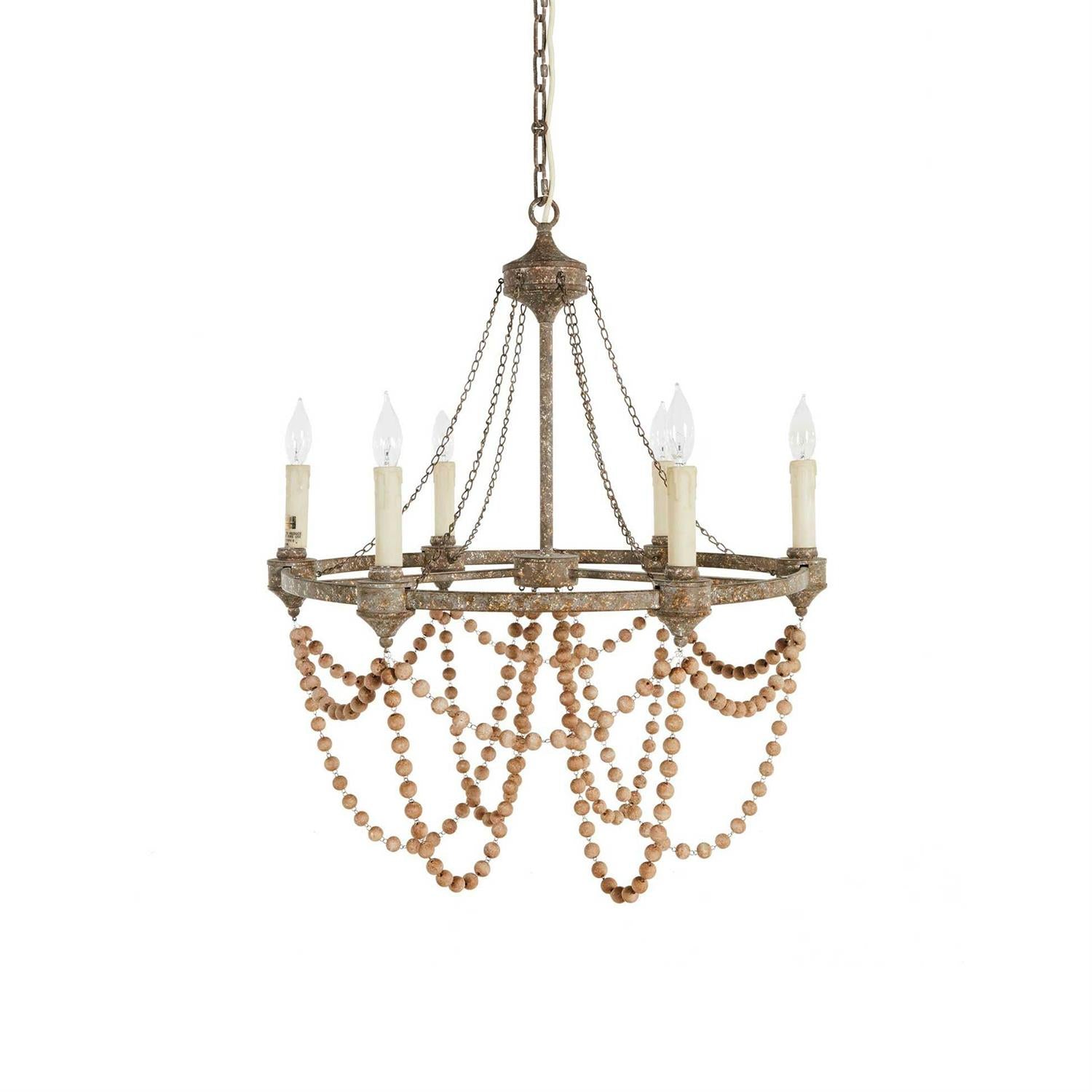 Eurnoros Holz Vintage Industrial Kronleuchter-Letslighting
