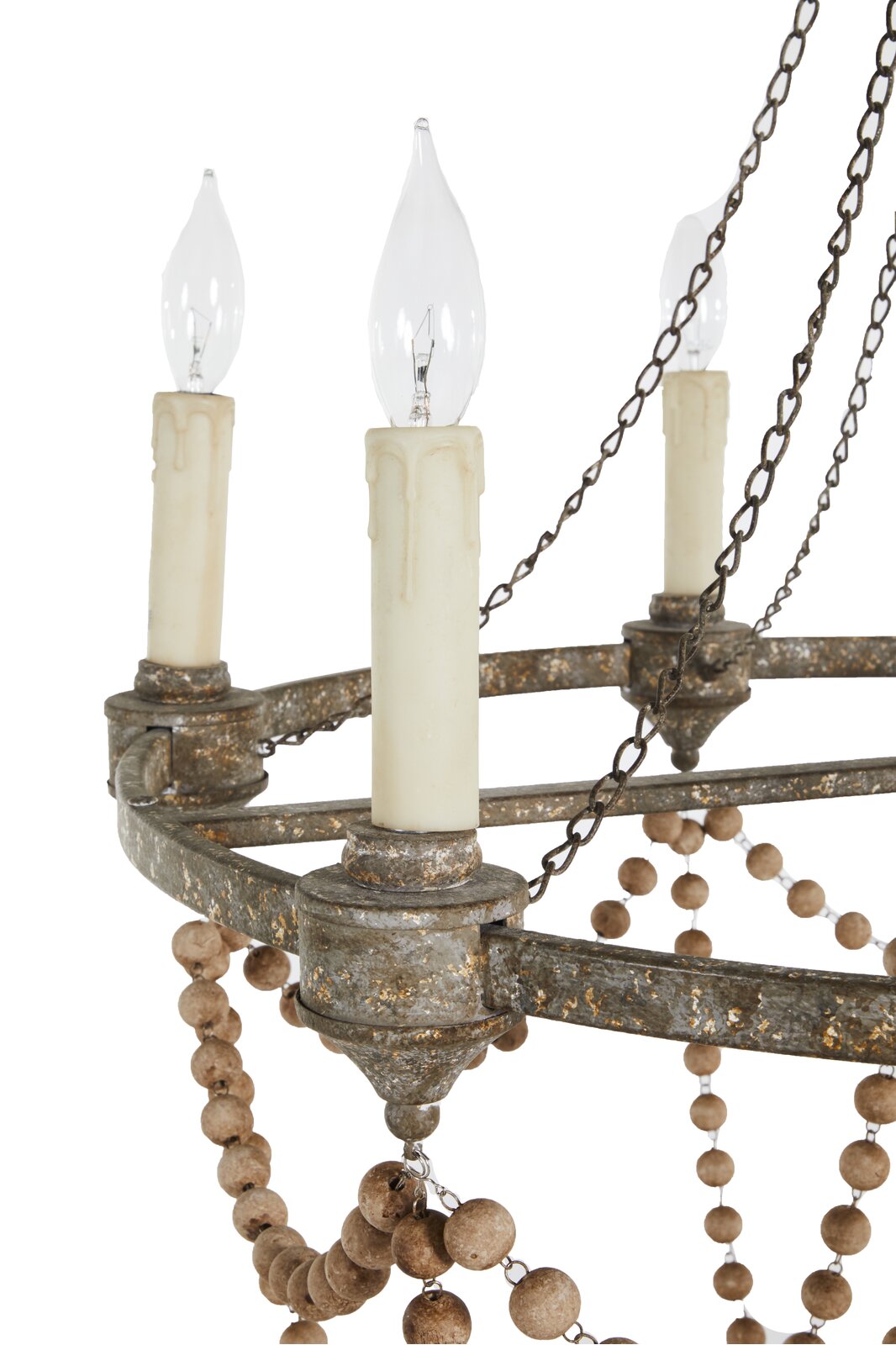 Eurnoros Holz Vintage Industrial Kronleuchter-Letslighting