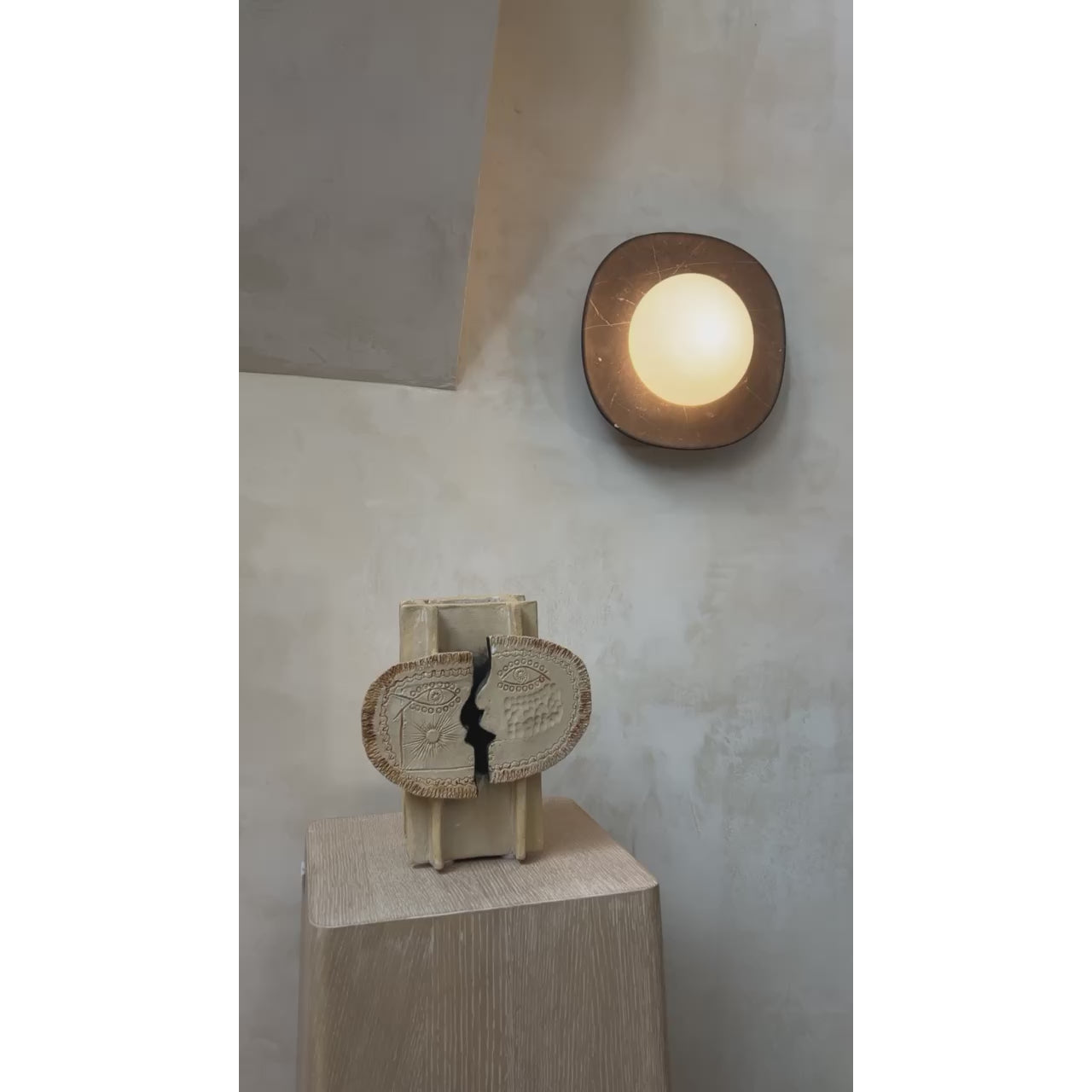 Cinoreth Marmor Glas Wandleuchte-Letslighting