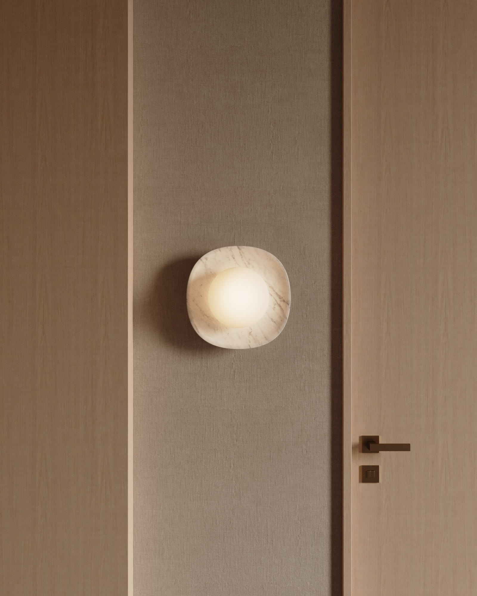 Cinoreth Marmor Glas Wandleuchte-Letslighting