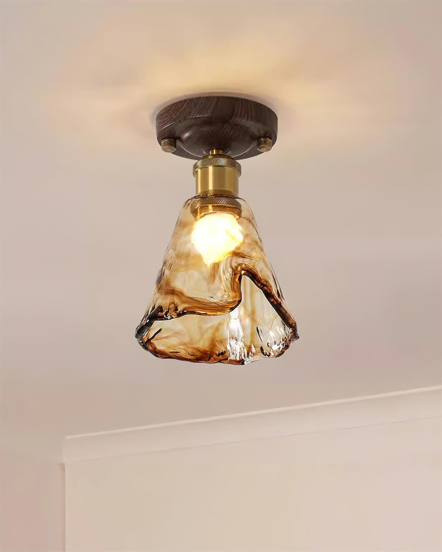 Velimo Bernstein Glas Einbau Leuchte-Letslighting