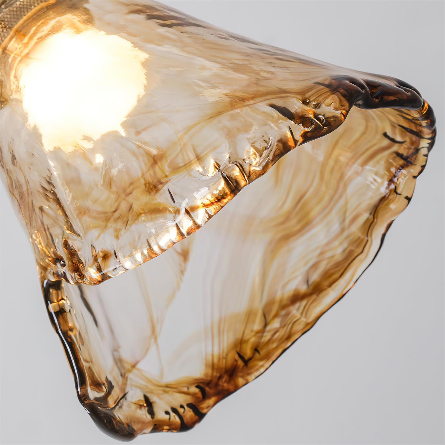 Beyona Amber Glass Chandelier - Letslighting
