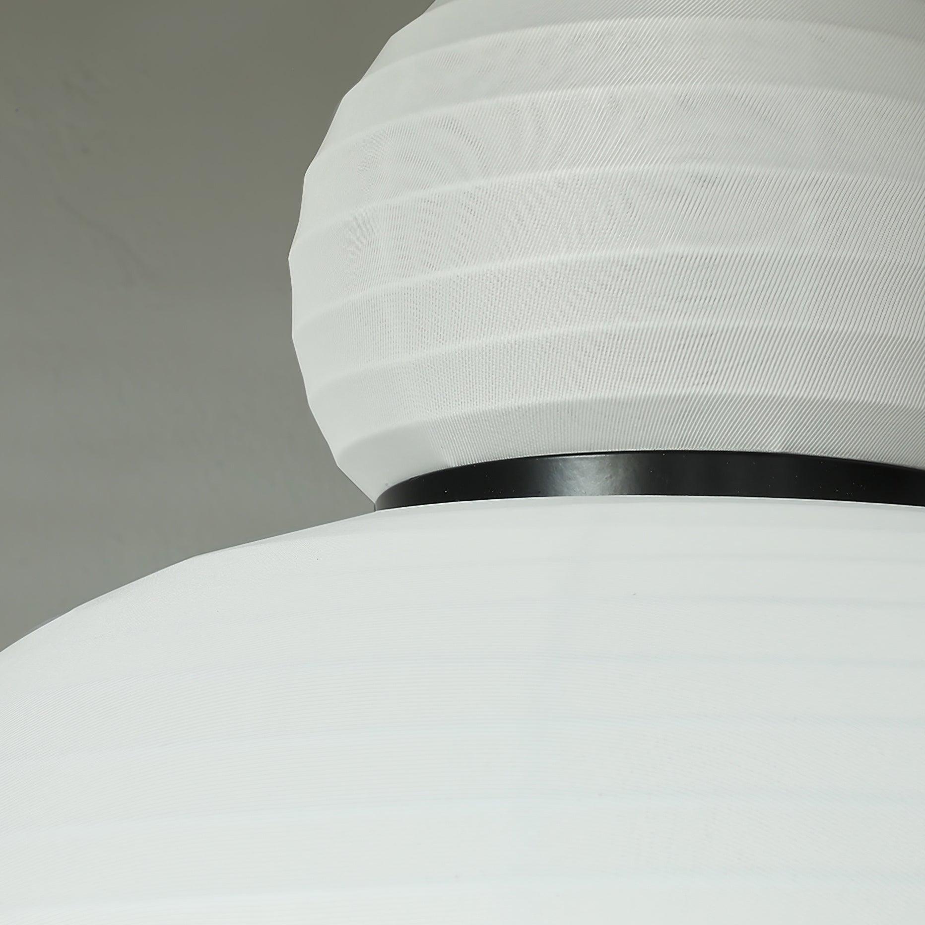 Pendelleuchte Weißer Stoffschirm Schwarzes Kabel Sanfter-Letslighting